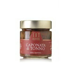 Aubergine caponata with tuna