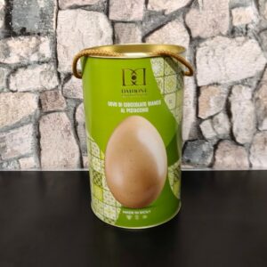 Sicilian white chocolate Easter egg with pistachio